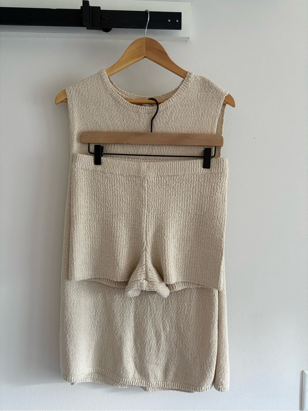 Free People Miranda Knit Set in Color Wet Plaster